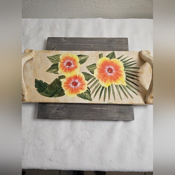 Vintage Royal Palm Ceramic AppetizerTray. - Picture 3 of 11